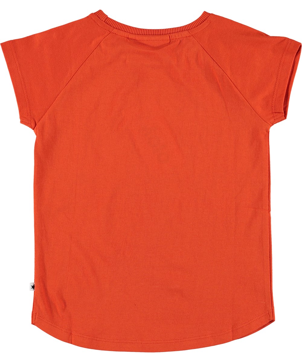 Reinette - Cherry Tomato - Rood t-shirt met Make Friends.