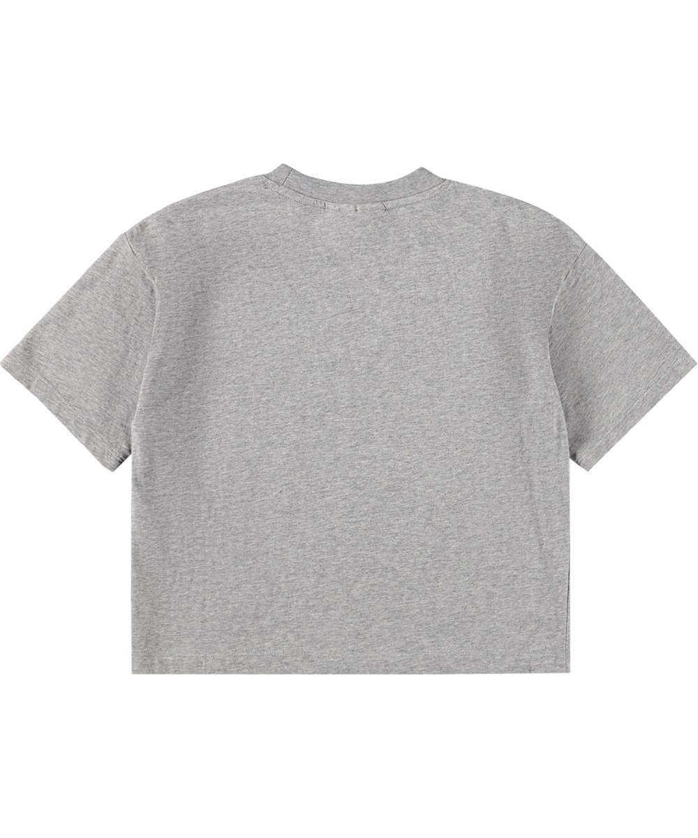 Reinette - Grey Melange - Grijs gemêleerd kinder T-shirt gemaakt van biologisch katoen