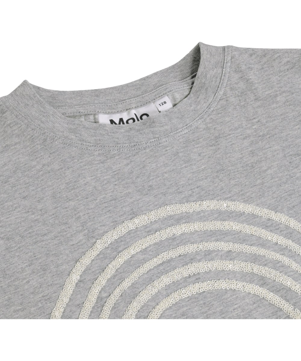 Reinette - Grey Melange - Grijs gemêleerd kinder T-shirt gemaakt van biologisch katoen