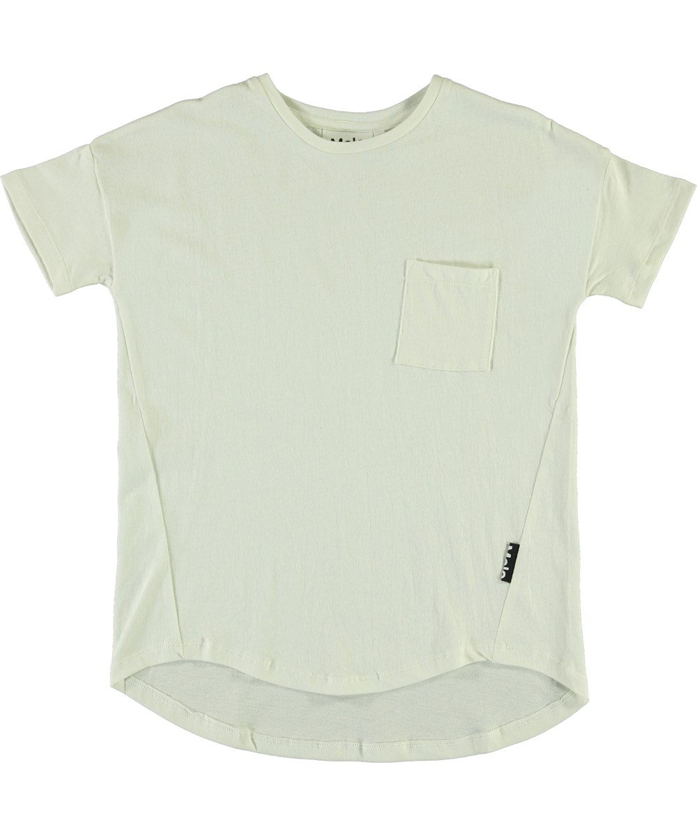 Renessa - White Star - Witte t-shirt met zakje