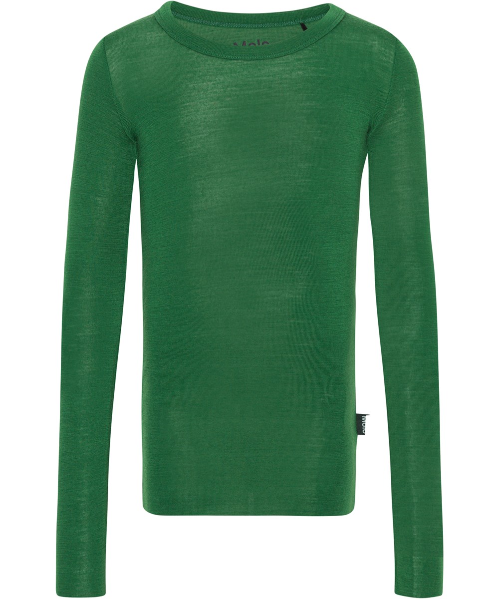 Rihanna Wool - Woodland Green - Groene top  in merinowol