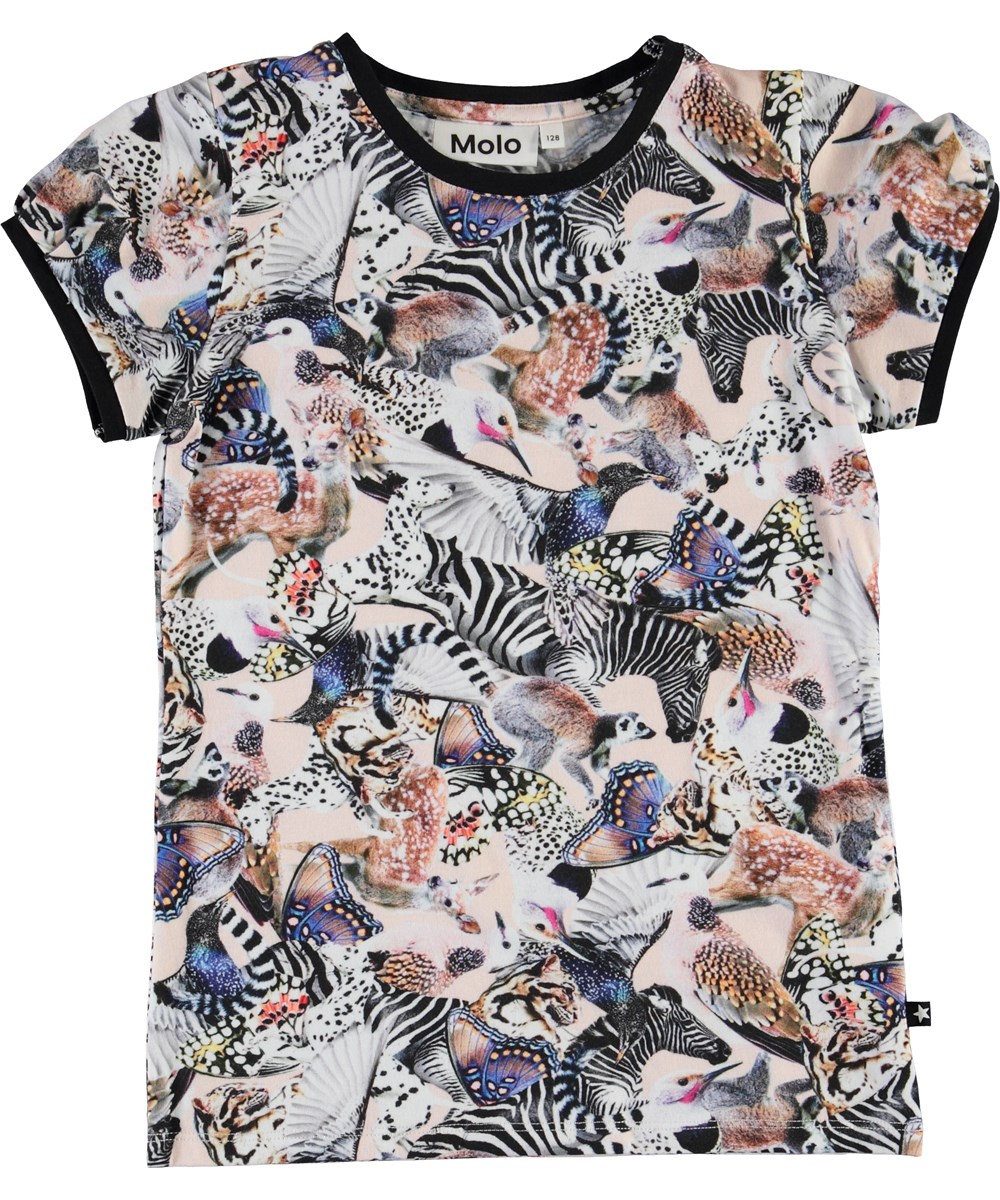 Rimona - Twister - Biologische t-shirt met dieren