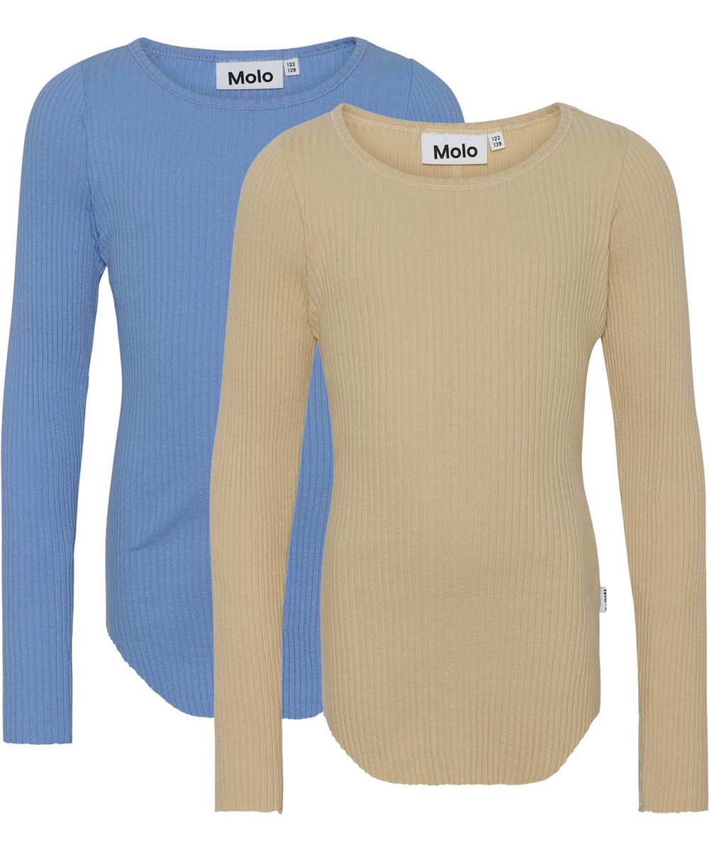 Rochelle 2-Pack - Star Blue - Duopak top met een blauwe en lichtgele