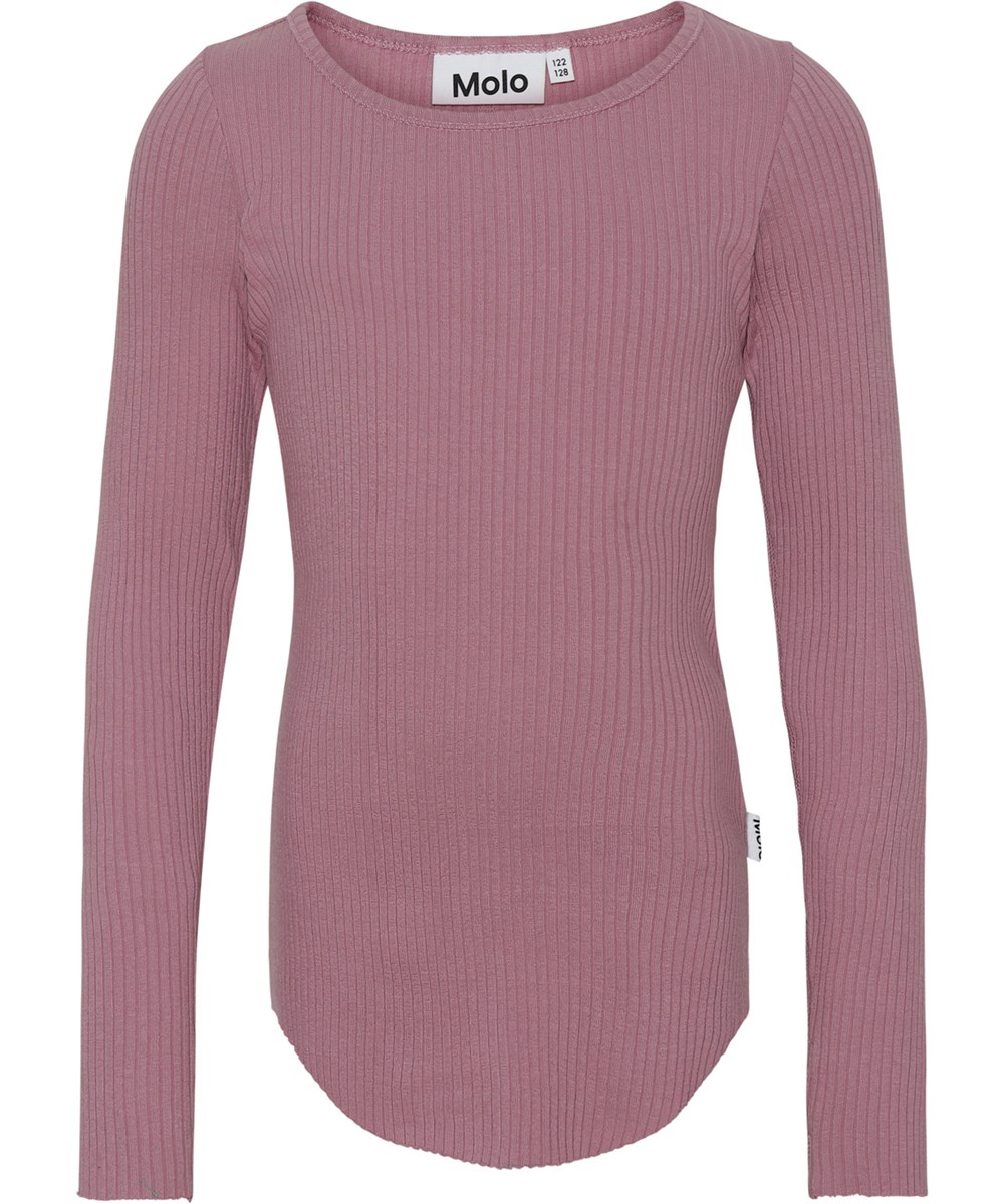 Rochelle - Purple Orchid - Paarse biologische rib top