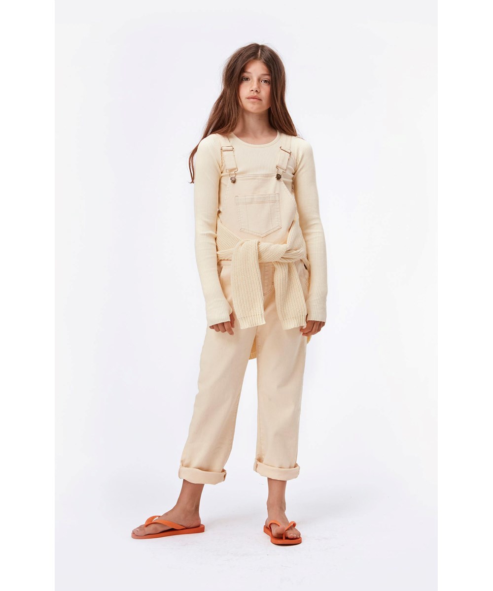 Rochelle - Banana Crepe - Gele biologische rib shirt