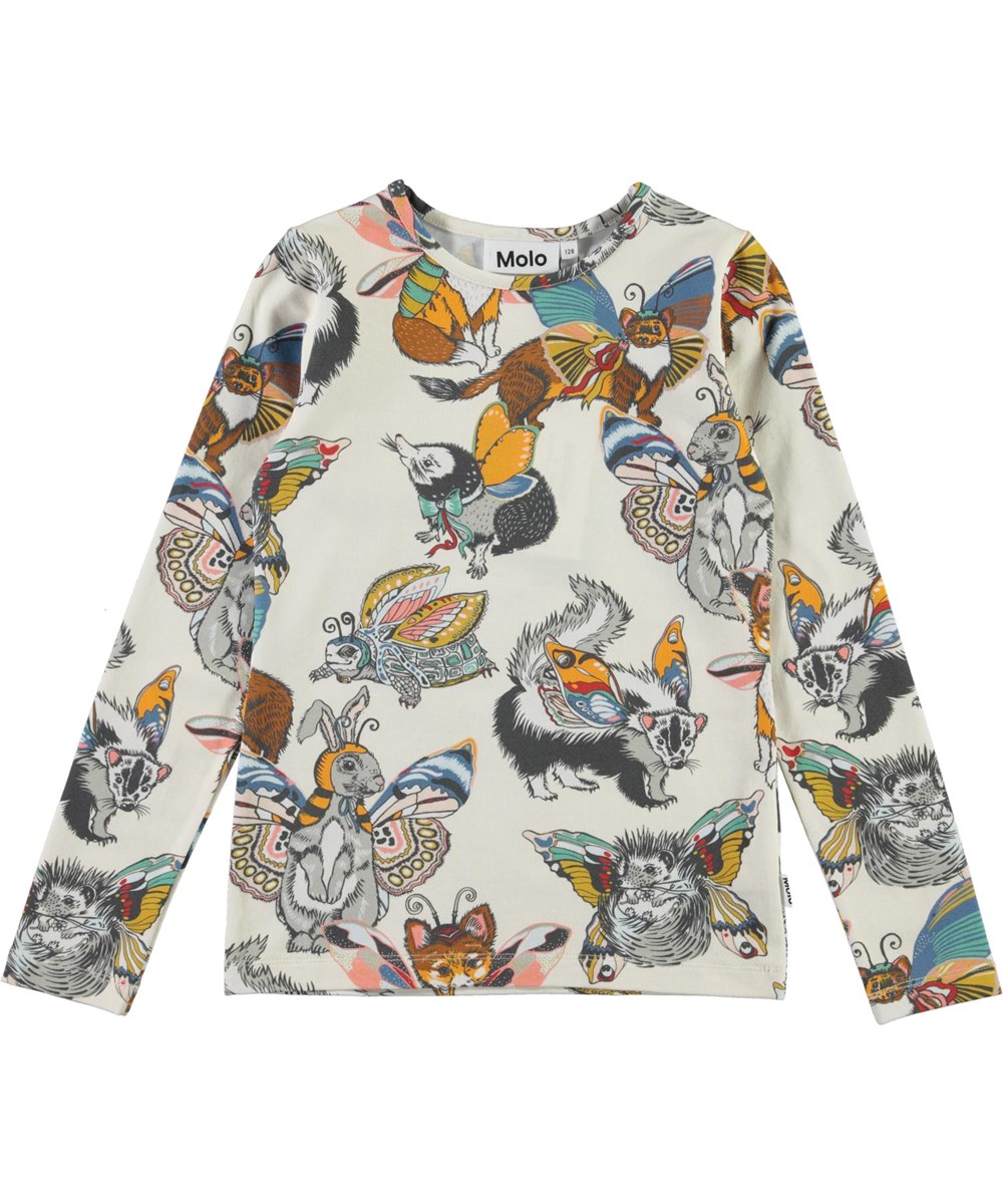 Rose - Hedgerow Buzz - Biologische shirt met dieren met vleugels