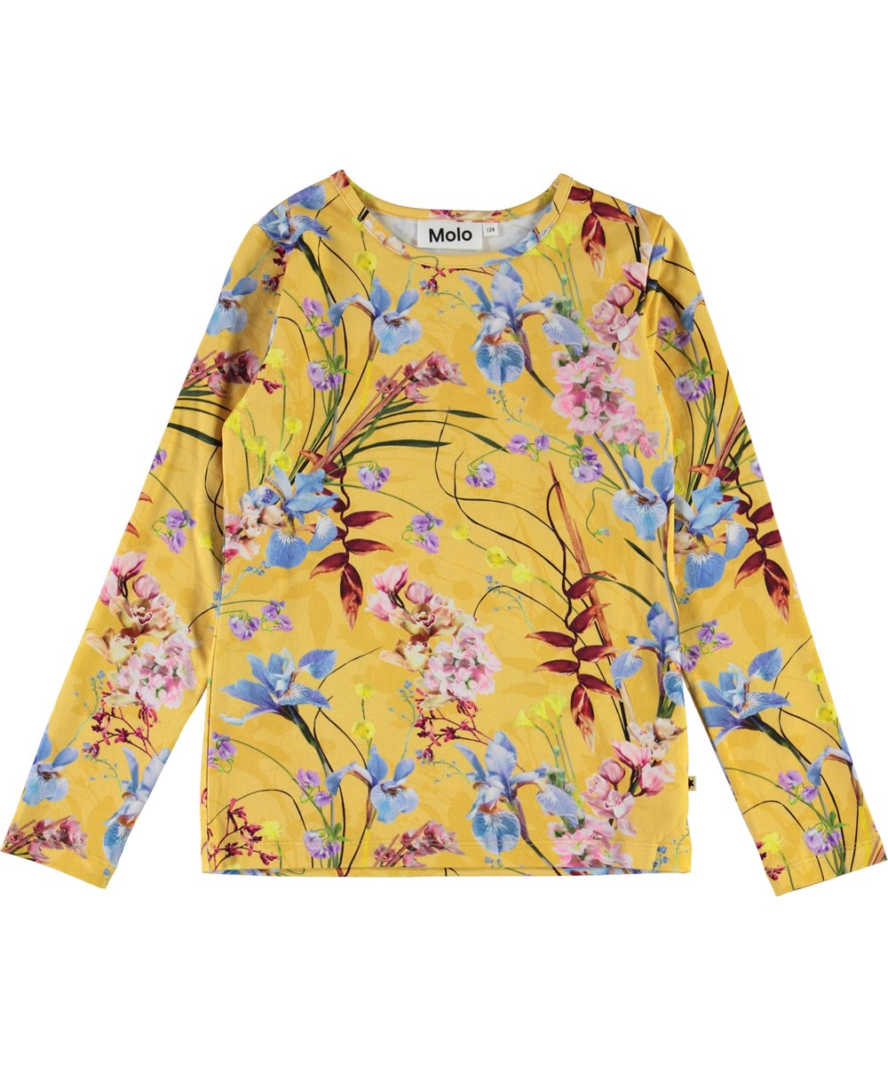 Rose - The Art Of Flowers - Gele biologische bloemenshirt