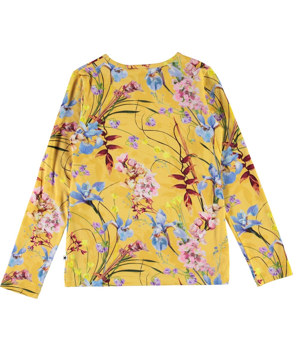 Rose - The Art Of Flowers - Gele biologische bloemenshirt