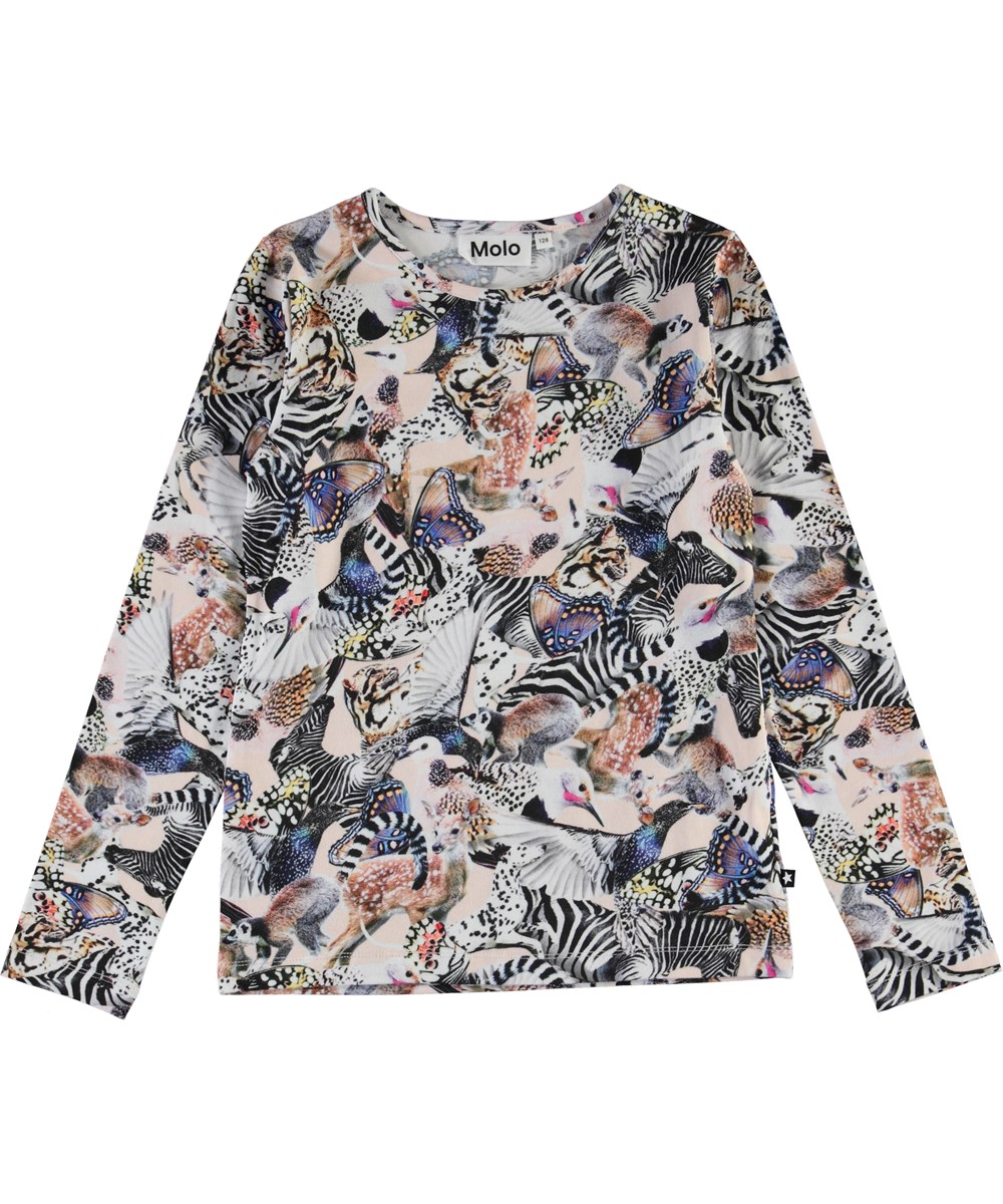 Rose - Twister - Biologische shirt met dierenprint