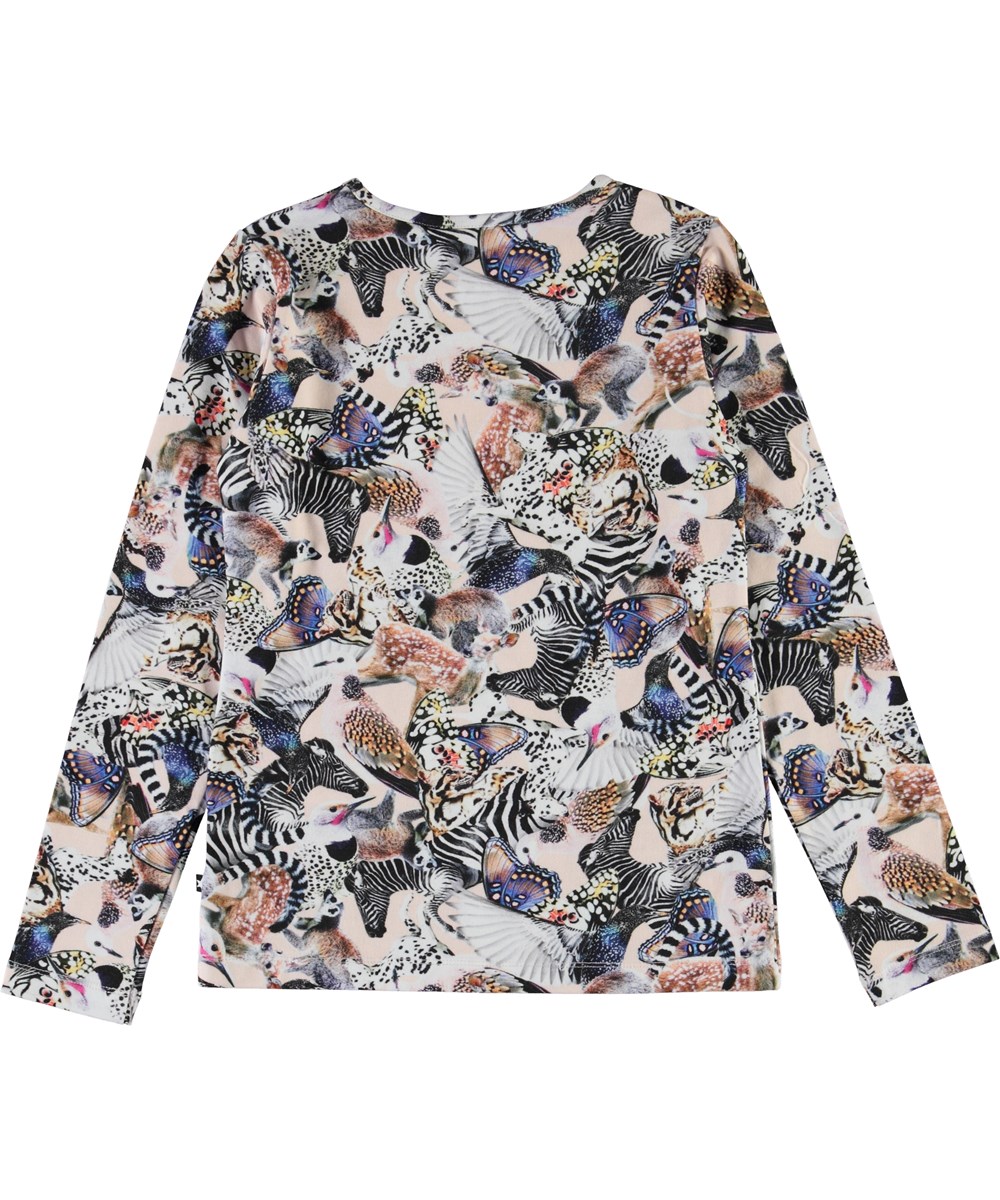 Rose - Twister - Biologische shirt met dierenprint