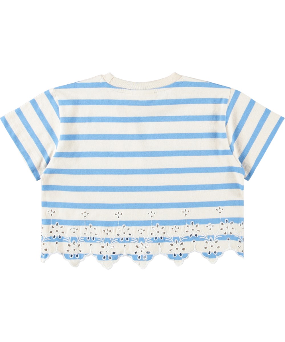 Rosita - Fresh Stripe - Kort kinder T-shirt gemaakt van zachte, biologische katoen