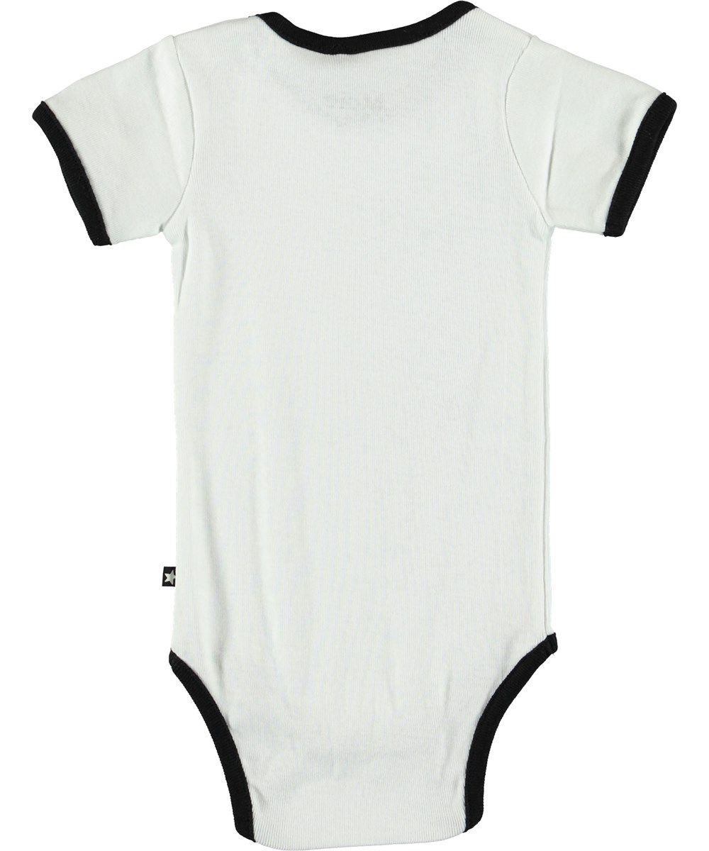 Fossie - White - Baby bodysuit with ghost. 