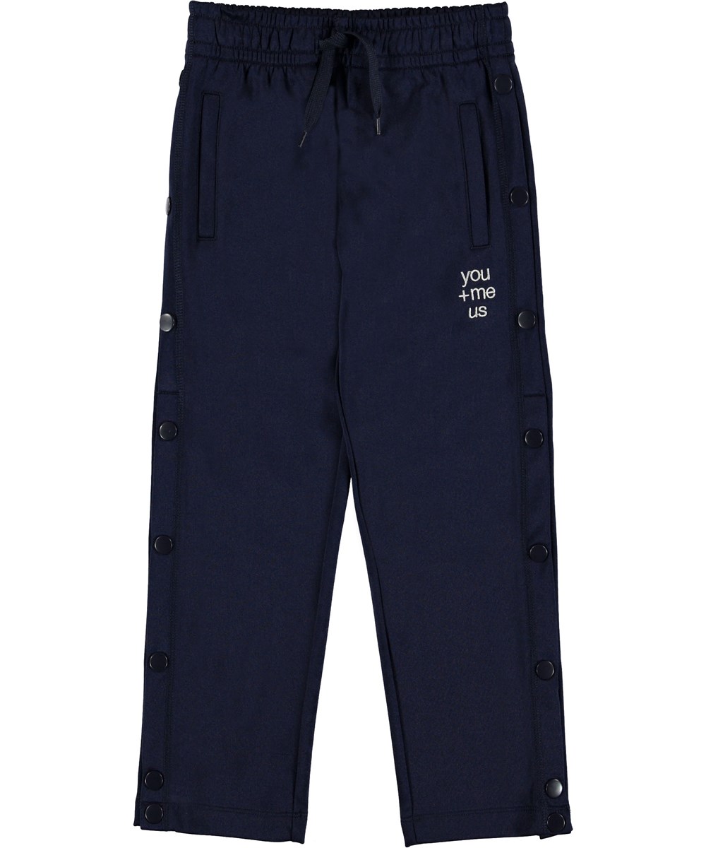 Angie - Classic Navy - Trackpants blå sporty bukser.