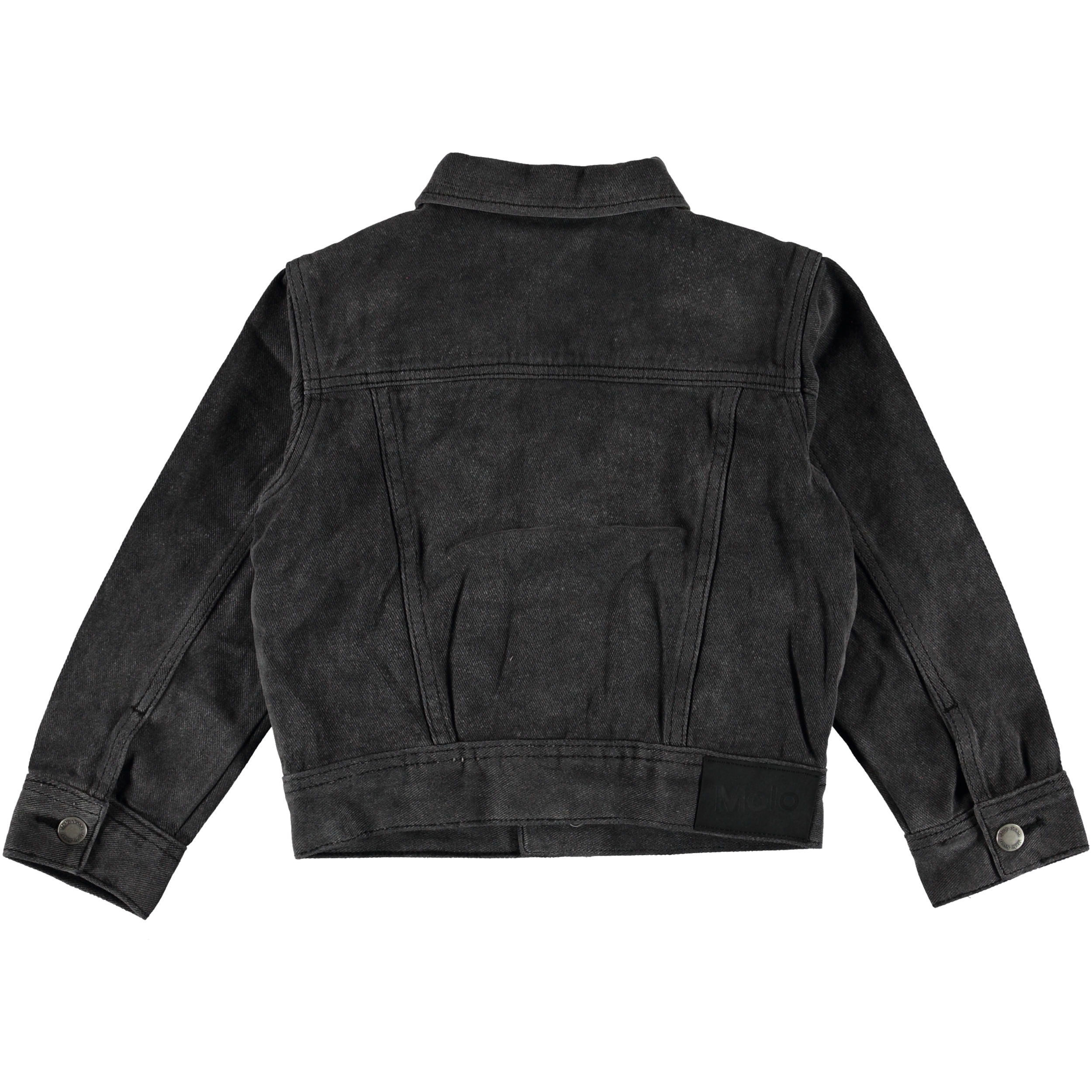 ジャケットその他 DIMITRI BLACK Heavy Cotton French Work Jacket Charcoal Grey Harald - Washed Black - Dark grey denim jacket. - Molo