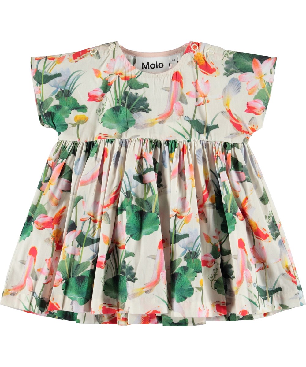 Channi - Lotus Koi - Baby blus med fisk och blommor.