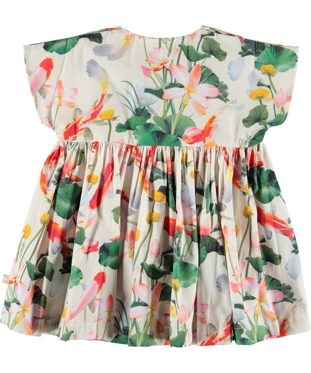 Channi - Lotus Koi - Baby blus med fisk och blommor.