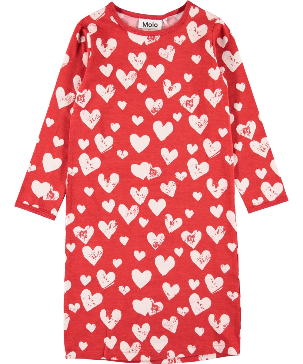 Lovely - Red Love - Red nightie with hearts.