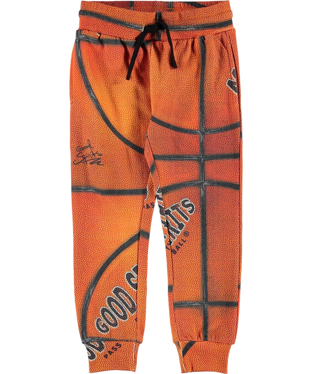 Alcan - Basket Structure - Sweatpants orange sporty trousers.