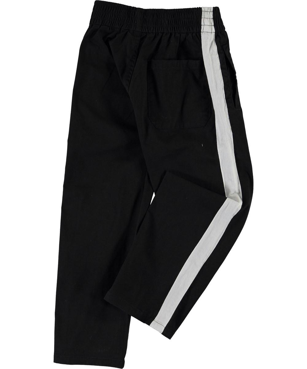 Avid - Black - Black pants with white stripe