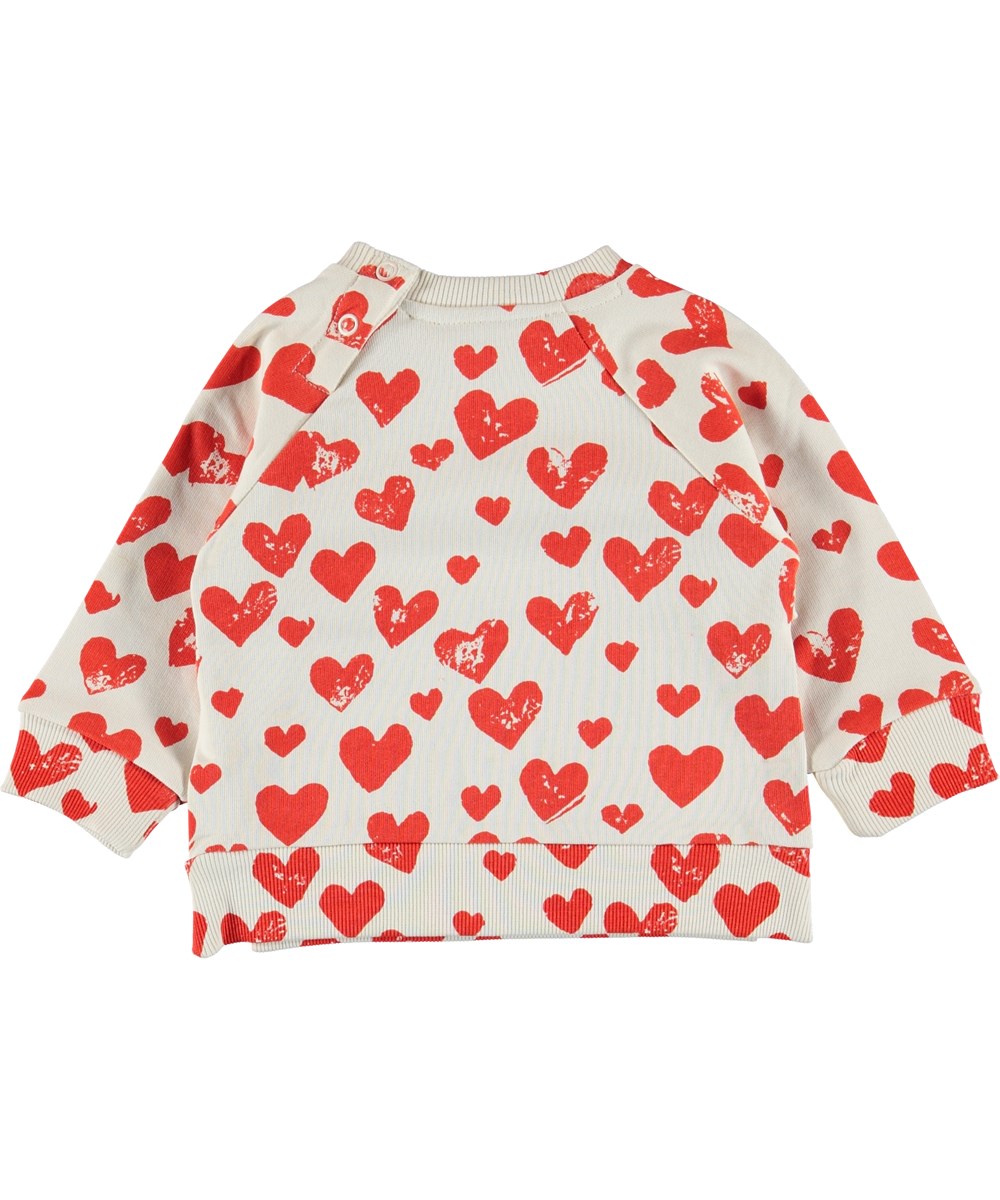 Dayna - All Is Love - Baby sweatshirt with hearts.