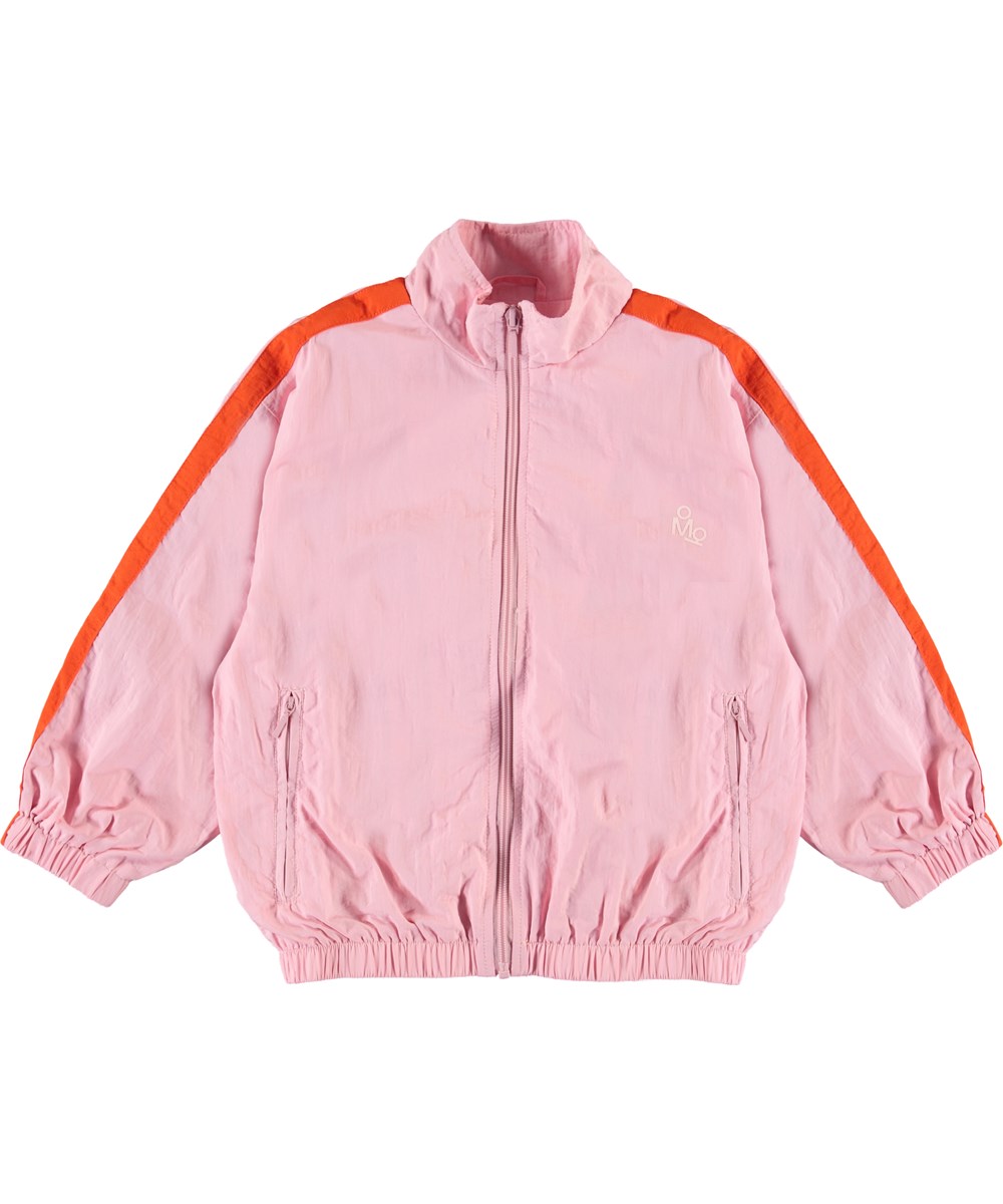 Mates - Chalk Pink - Sporty pink track jacket. 