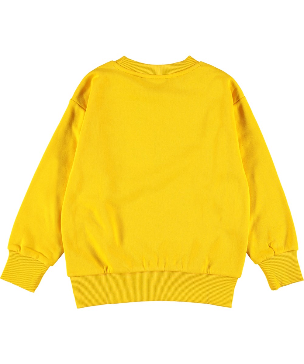 Mik - Comet - Yellow sweatshirt with heart.