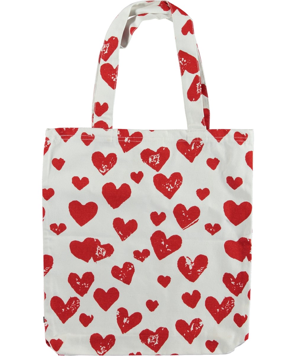 Tote Bag - Hearts - Totebag med röda hjärtan.