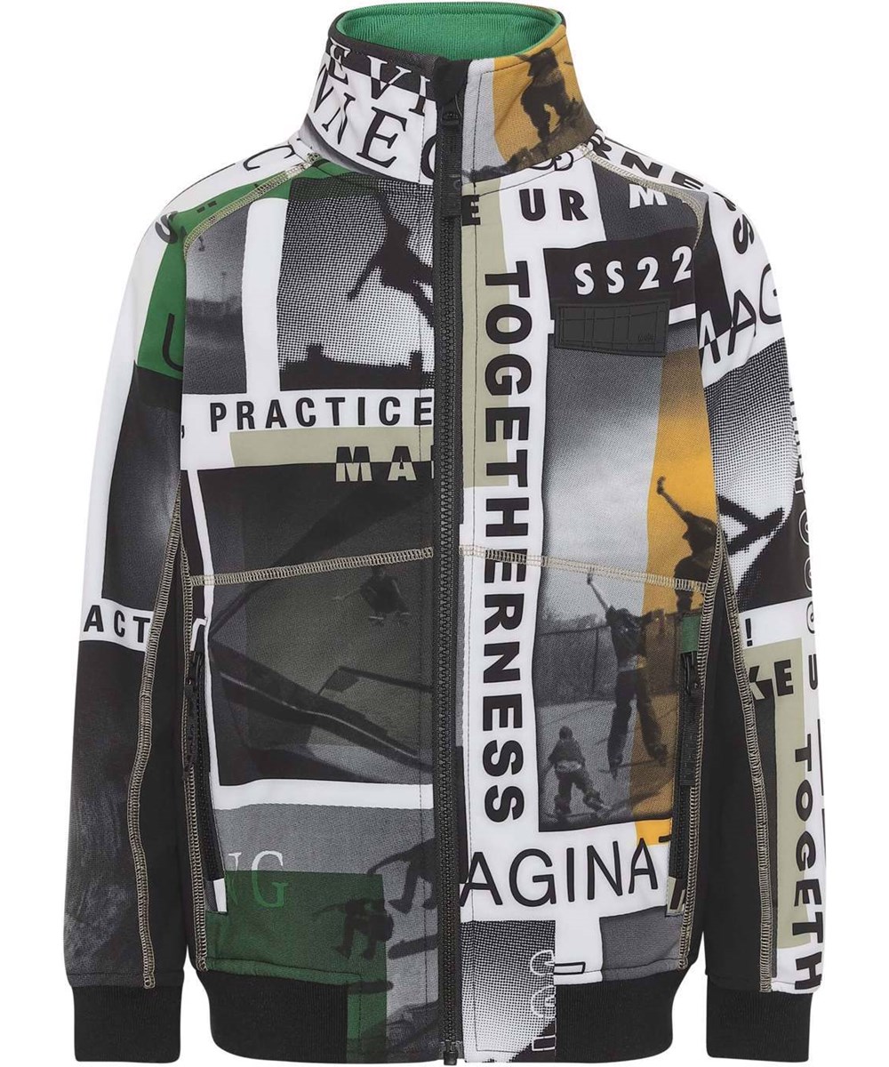 Cloudy - SK8 Block Colour - Recycelte funktionelle Softshelljacke mit Skateprint