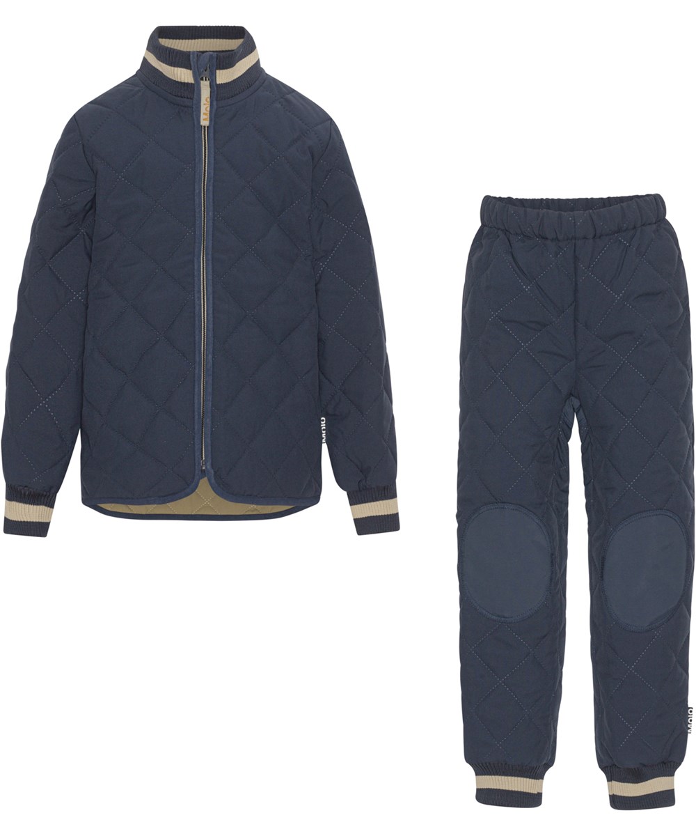 Hatton - Night Navy - Thermo-Set in dunkelblau mit Reflex