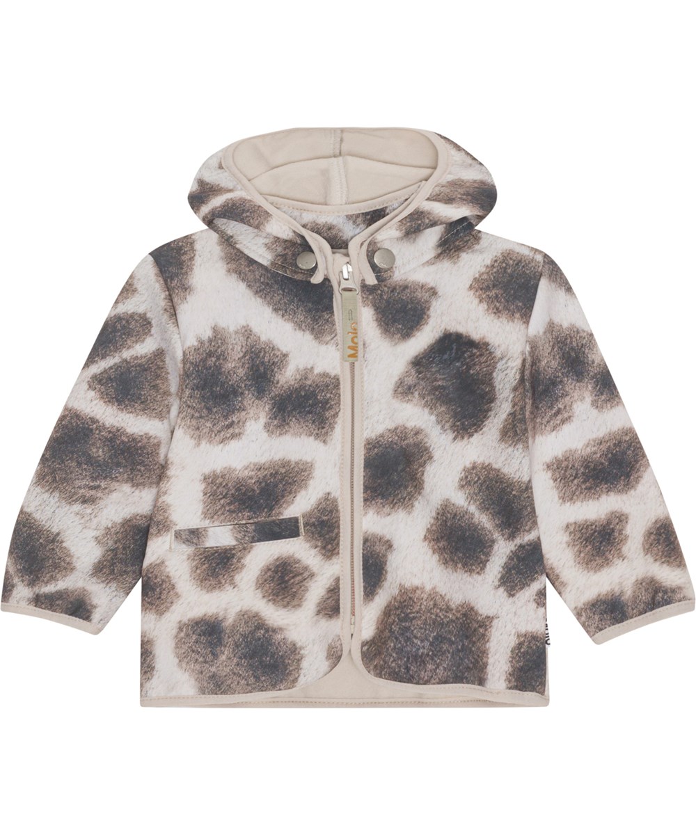Hide - Giraffe - Baby-Softshelljacke mit Giraffen-Print