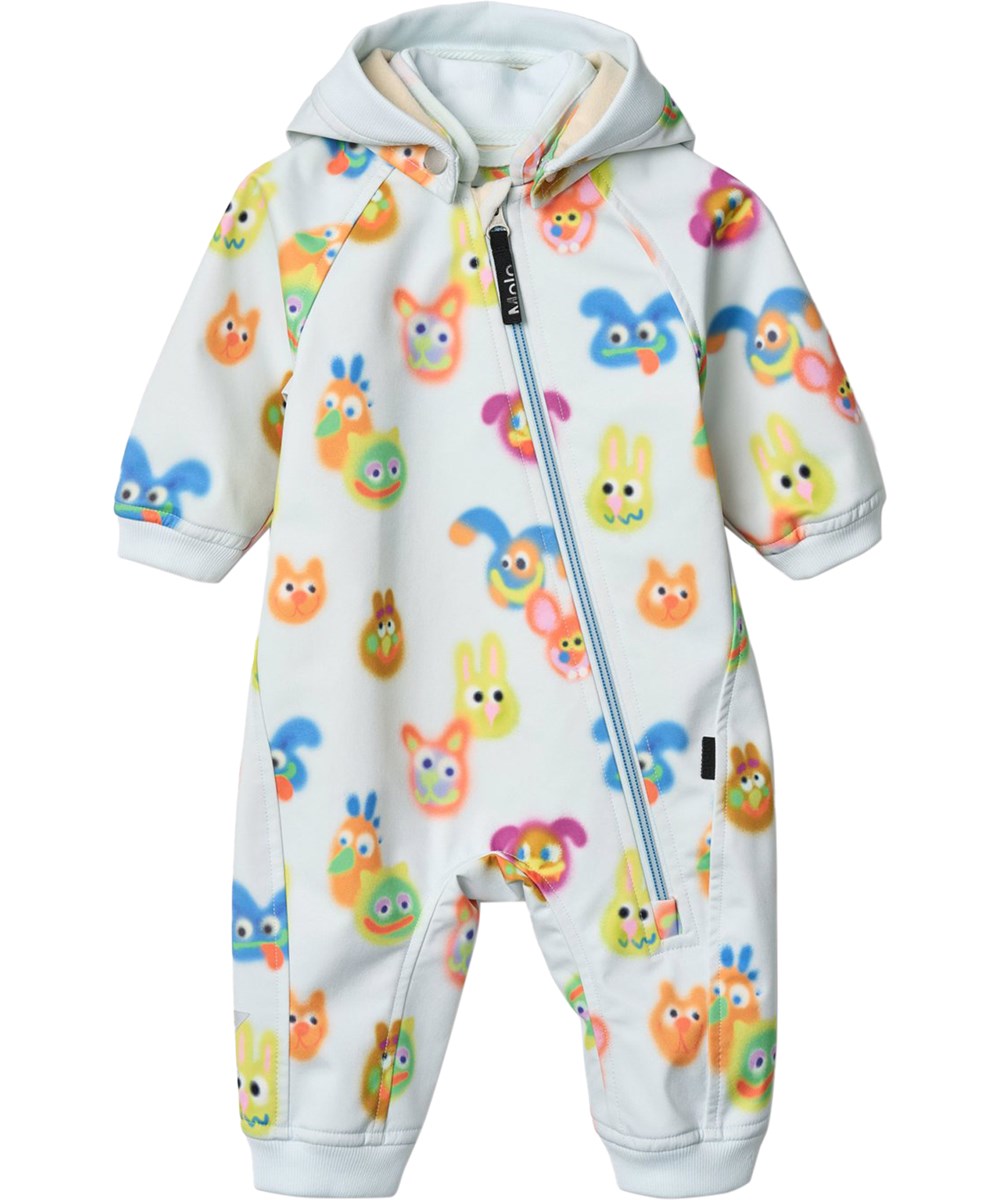 Hill - Fuzzy Together - Beige, schwarze und braune Bomberjacke für Kinder mit einem Tigerprint.