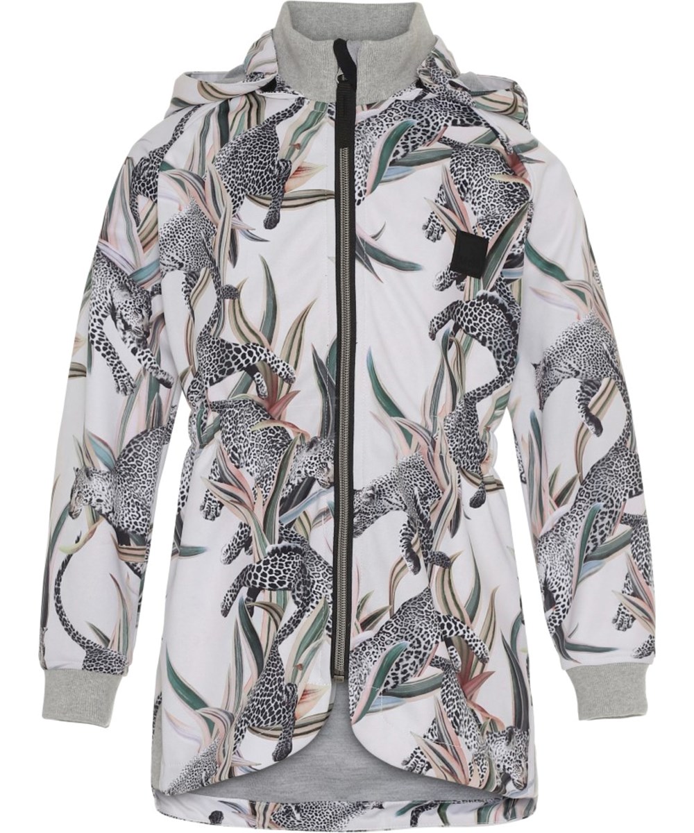 Hillary - Jumping Leopards - Wasserdichter Softshell mit Leopard