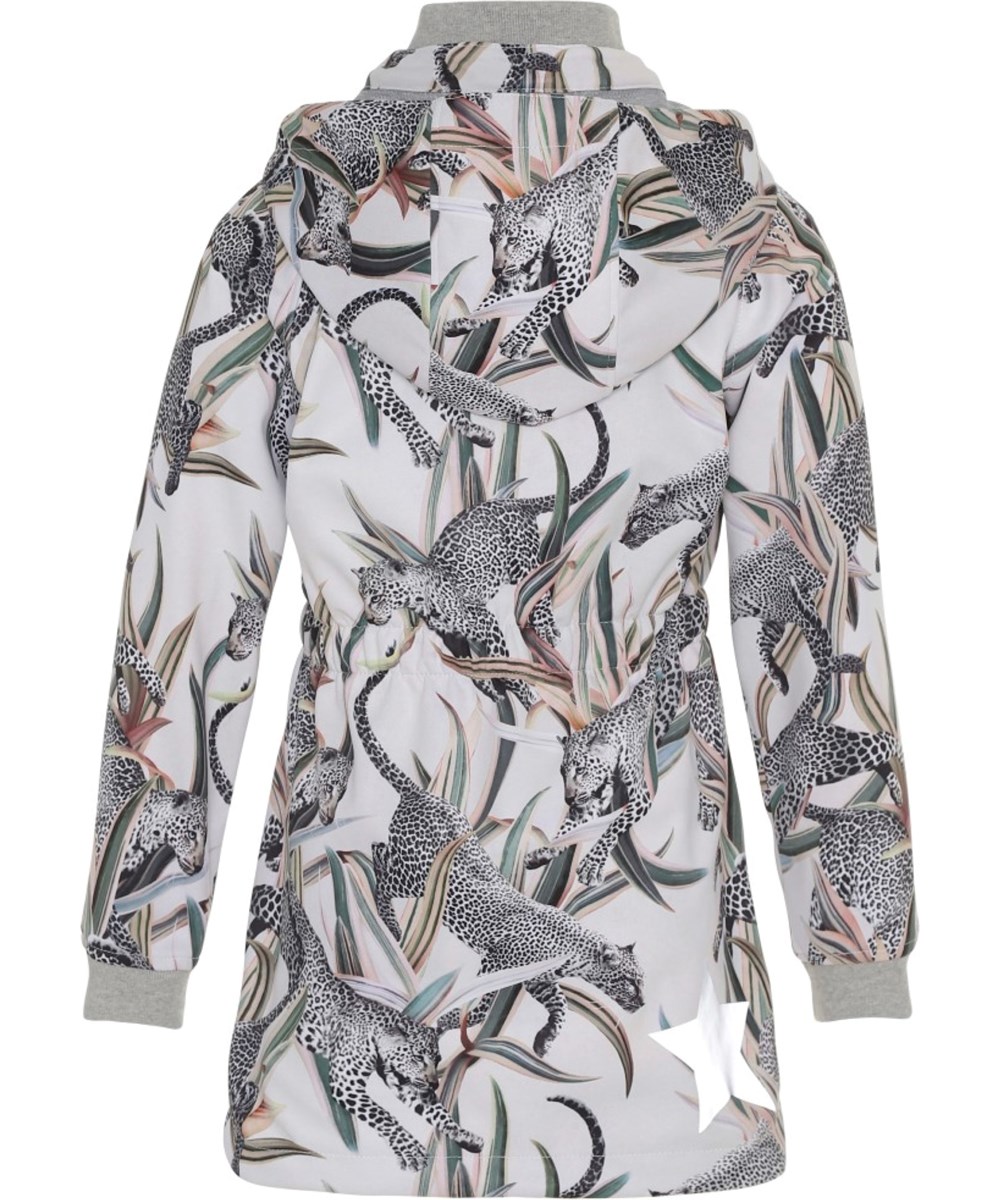 Hillary - Jumping Leopards - Wasserdichter Softshell mit Leopard