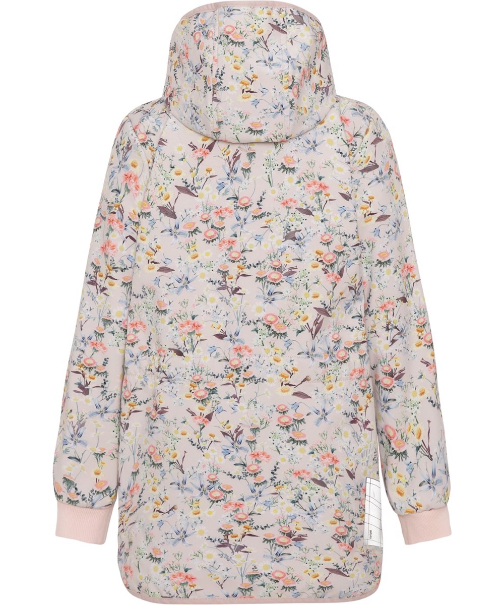 Hillary - Mini Meadow - Praktische Recycling-Softshell-Jacke mit Blumendruck
