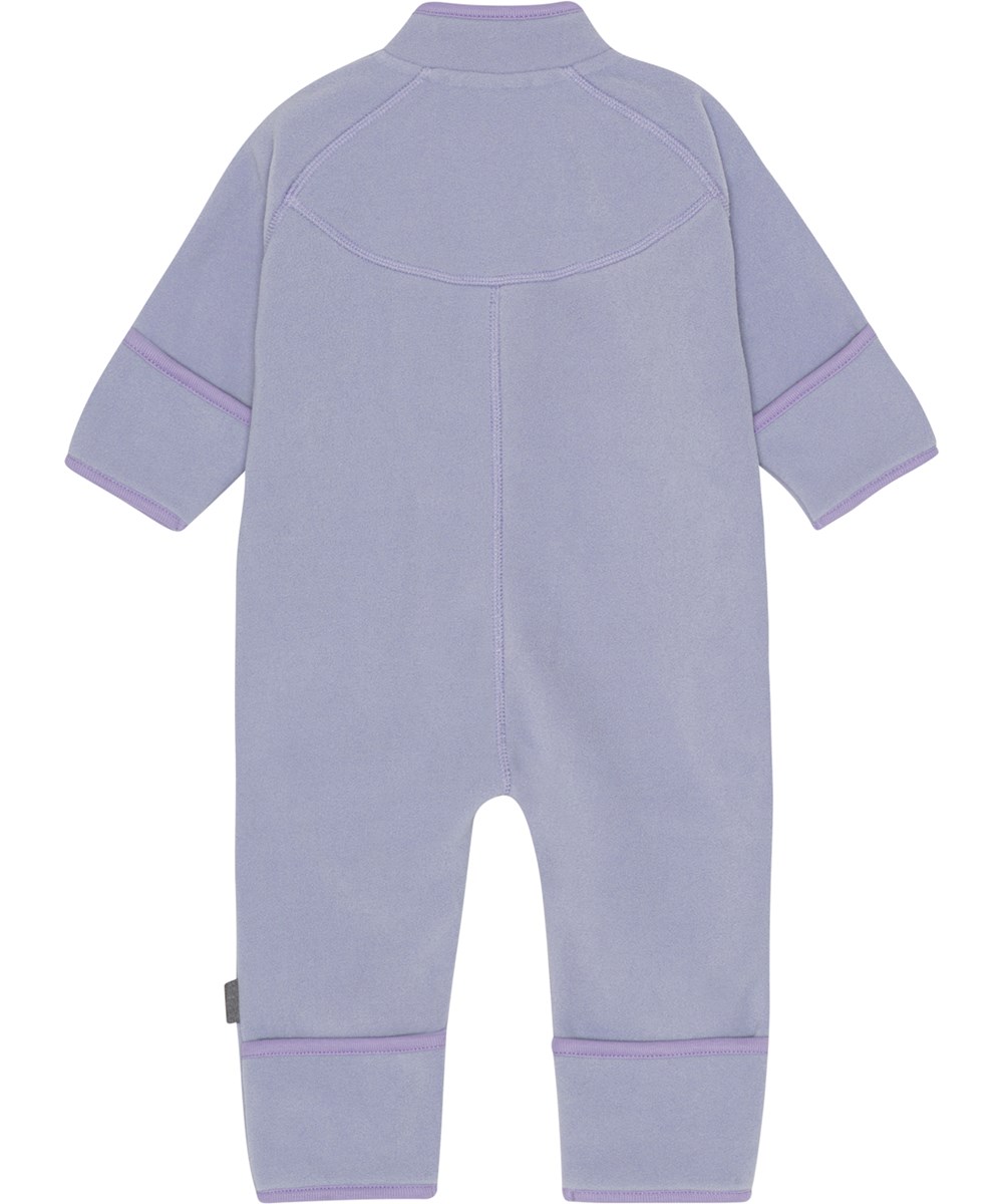 Udo - Cosmic Sky - Lila Baby-Fleece-Overall aus 100% recyceltem Polyester