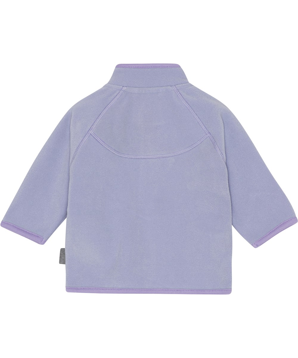 Uli - Cosmic Sky - Lila Baby-Fleecejacke aus 100% recyceltem Polyester