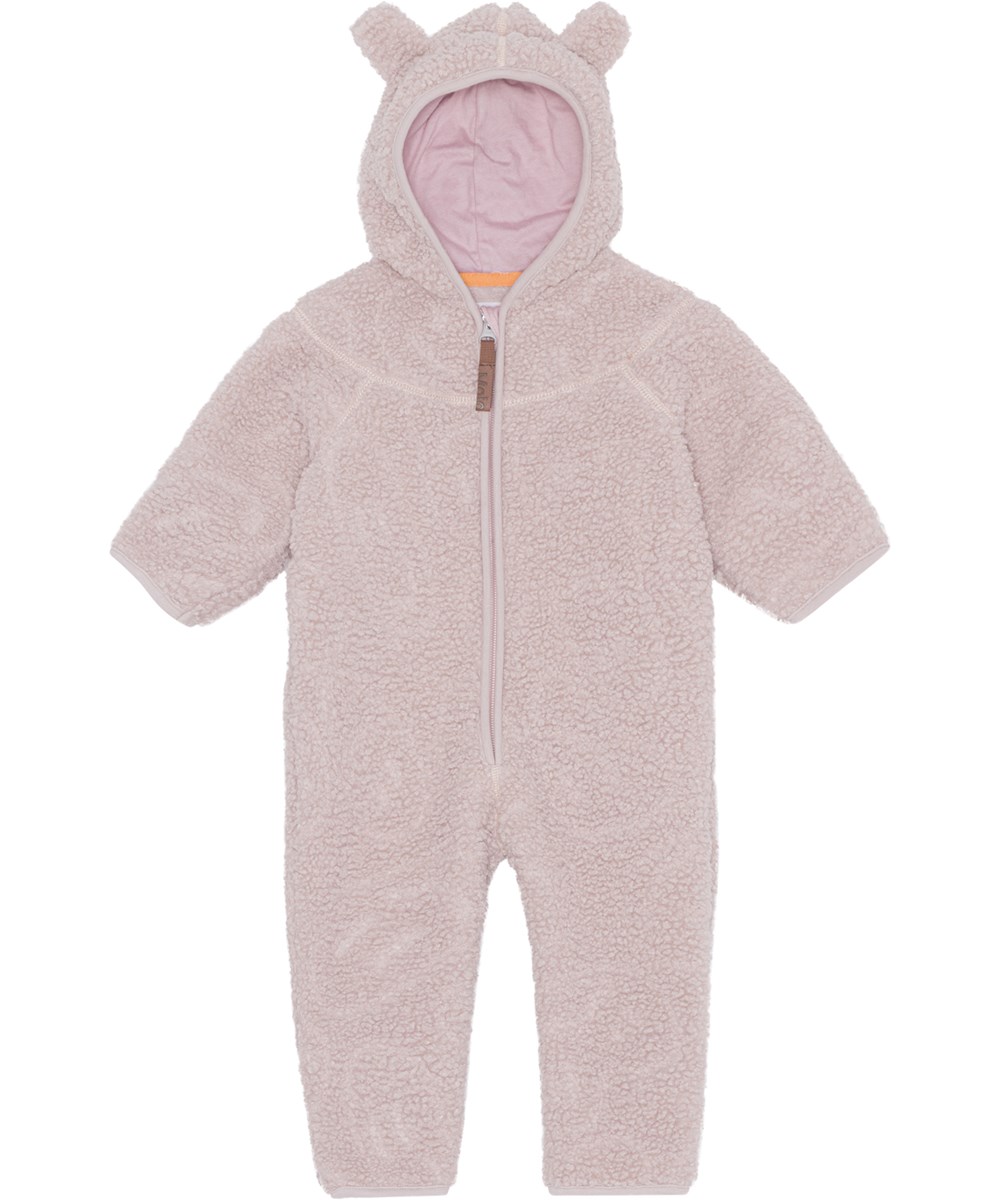 Umeko - Soft Mushroom - Rosa Baby-Fleece-Overall aus 100% recyceltem Polyester