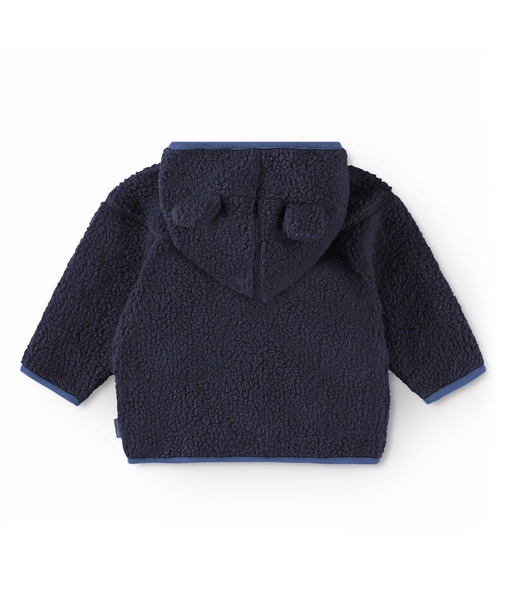 Ummi - Dark Night - Dunkelblaue Fleecejacke für Babys und Kleinkinder.