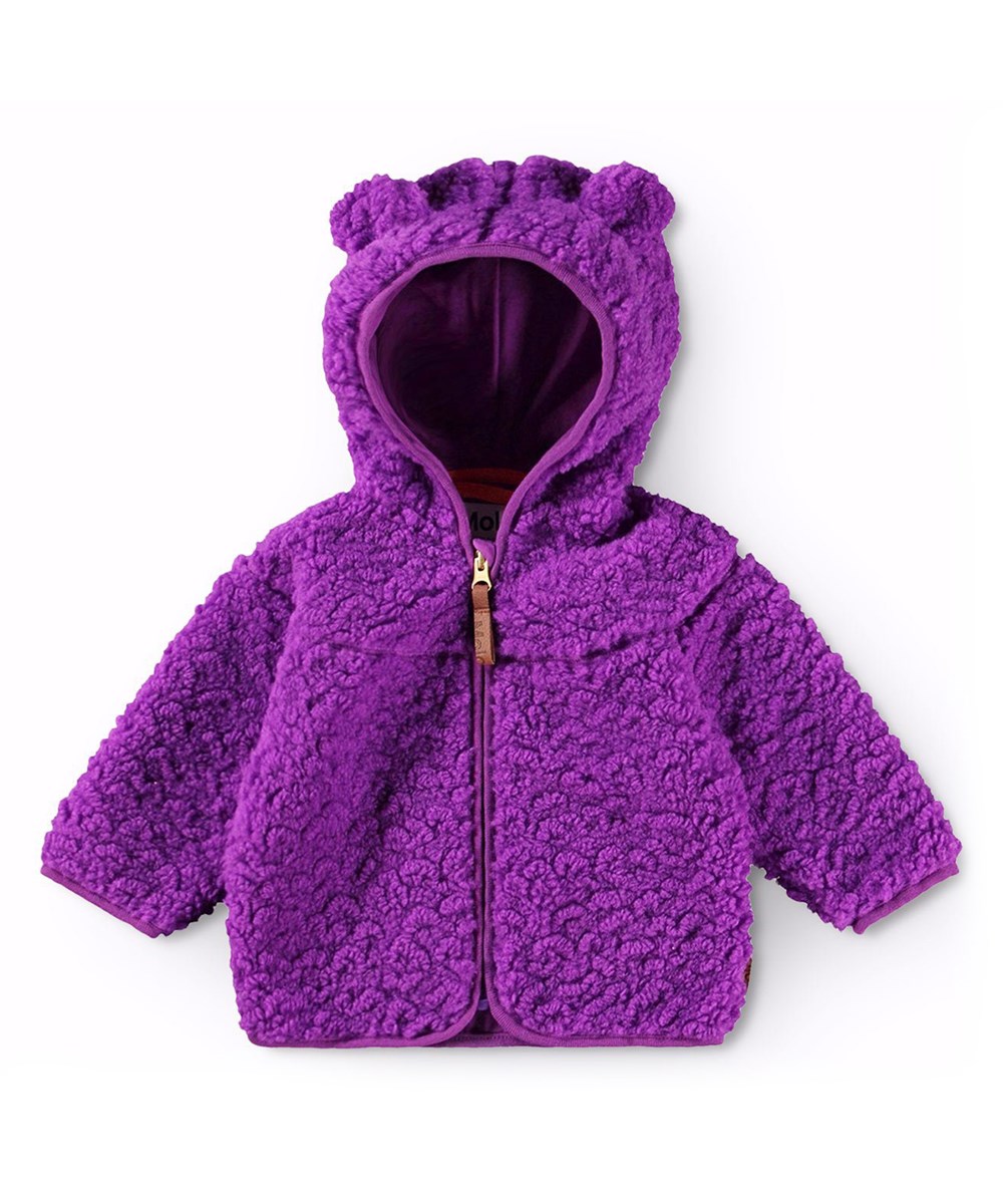 Ummi - Warm Purple - Lila Fleecejacke für Babys und Kleinkinder