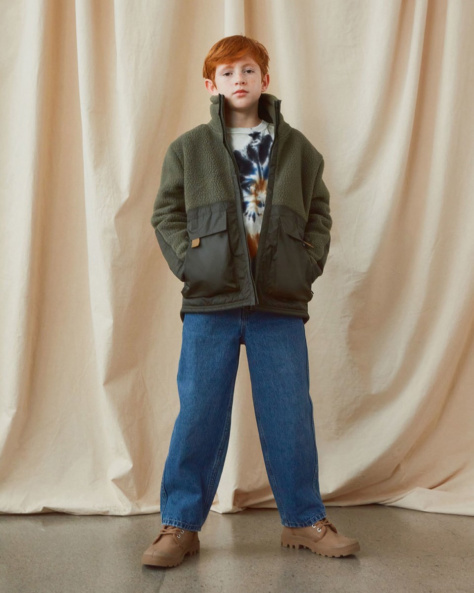 Utha - Forest - Recycelte dunkelgrüne Fleecejacke