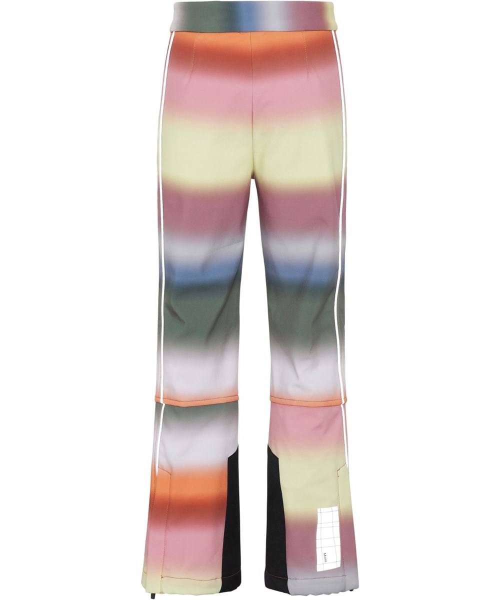 Harlie - Misty Rainbow - Recycelte Regenbogen-Skihose mit Schlag