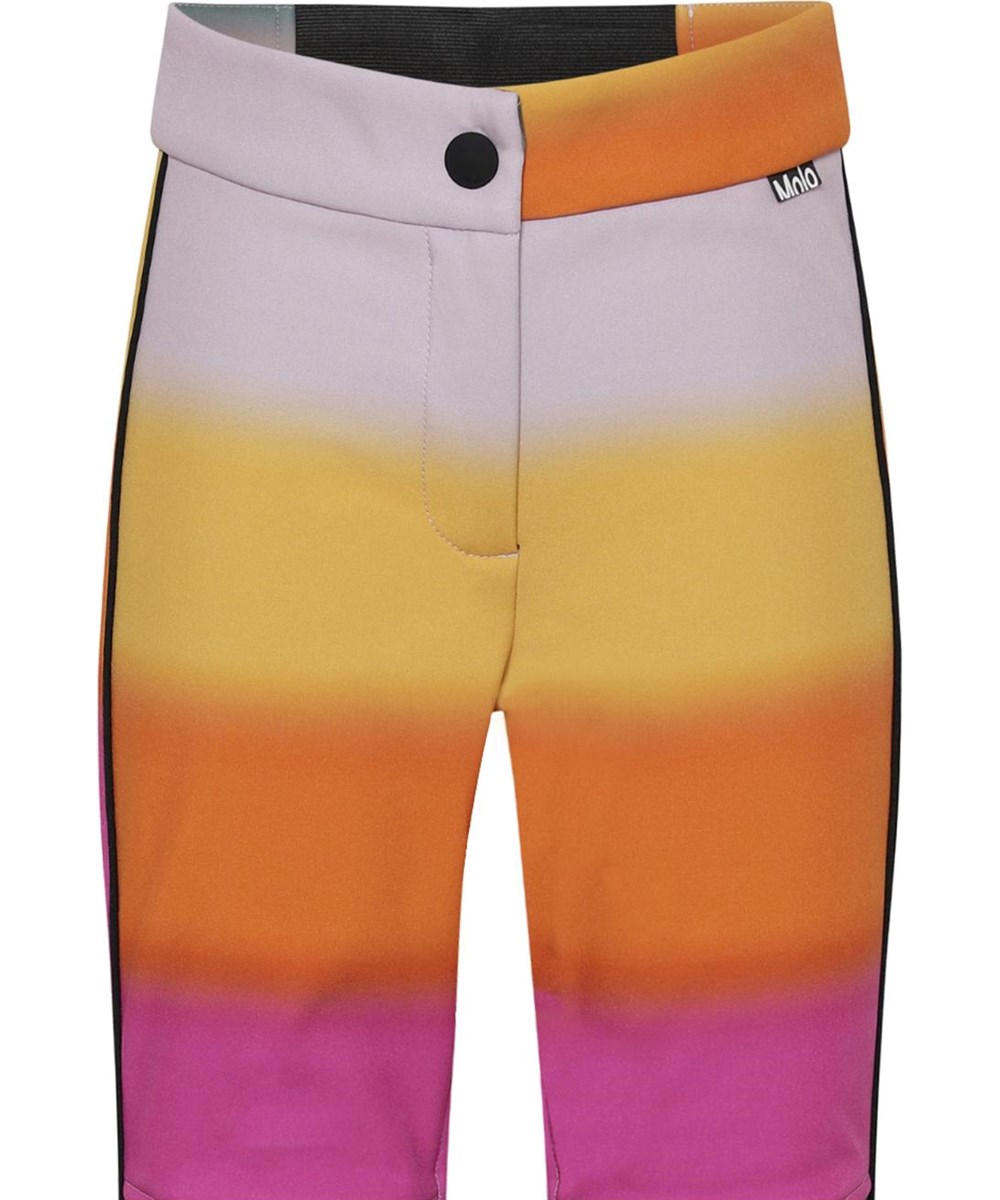 Harlie - Glowy Rainbow - Recycelte Regenbogen-Skihose mit Schlag