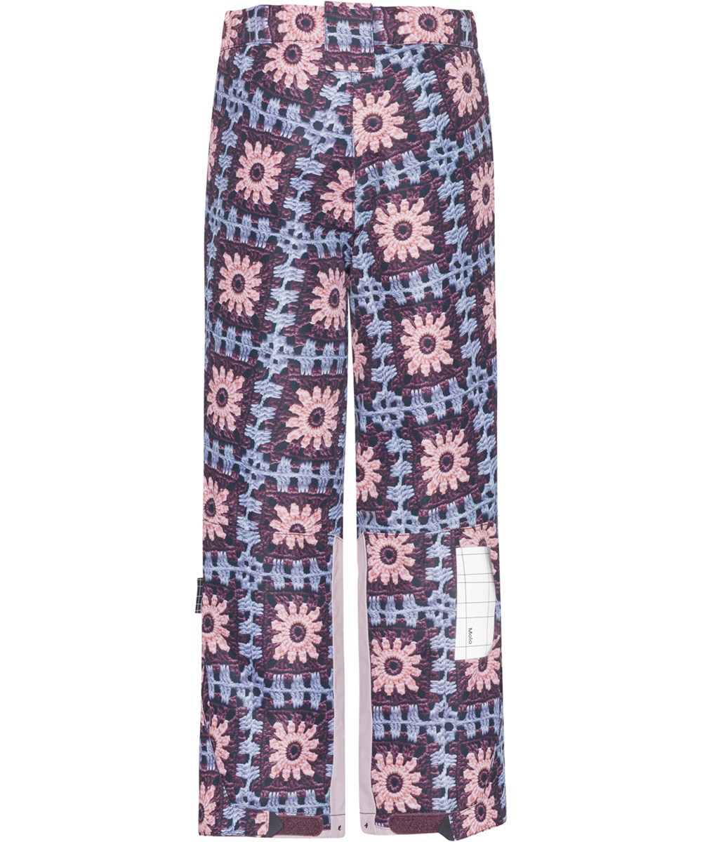 Jump Pro - Crochet - Recycelte Ski-Überziehhosen mit Häkeldruck