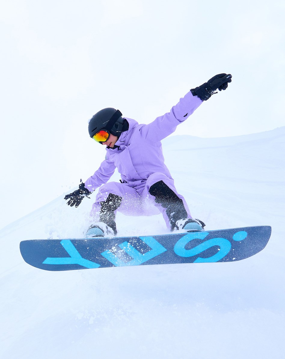 Jump Pro - Violet Sky - Recycelte Ski-Überziehhosen in Helllila