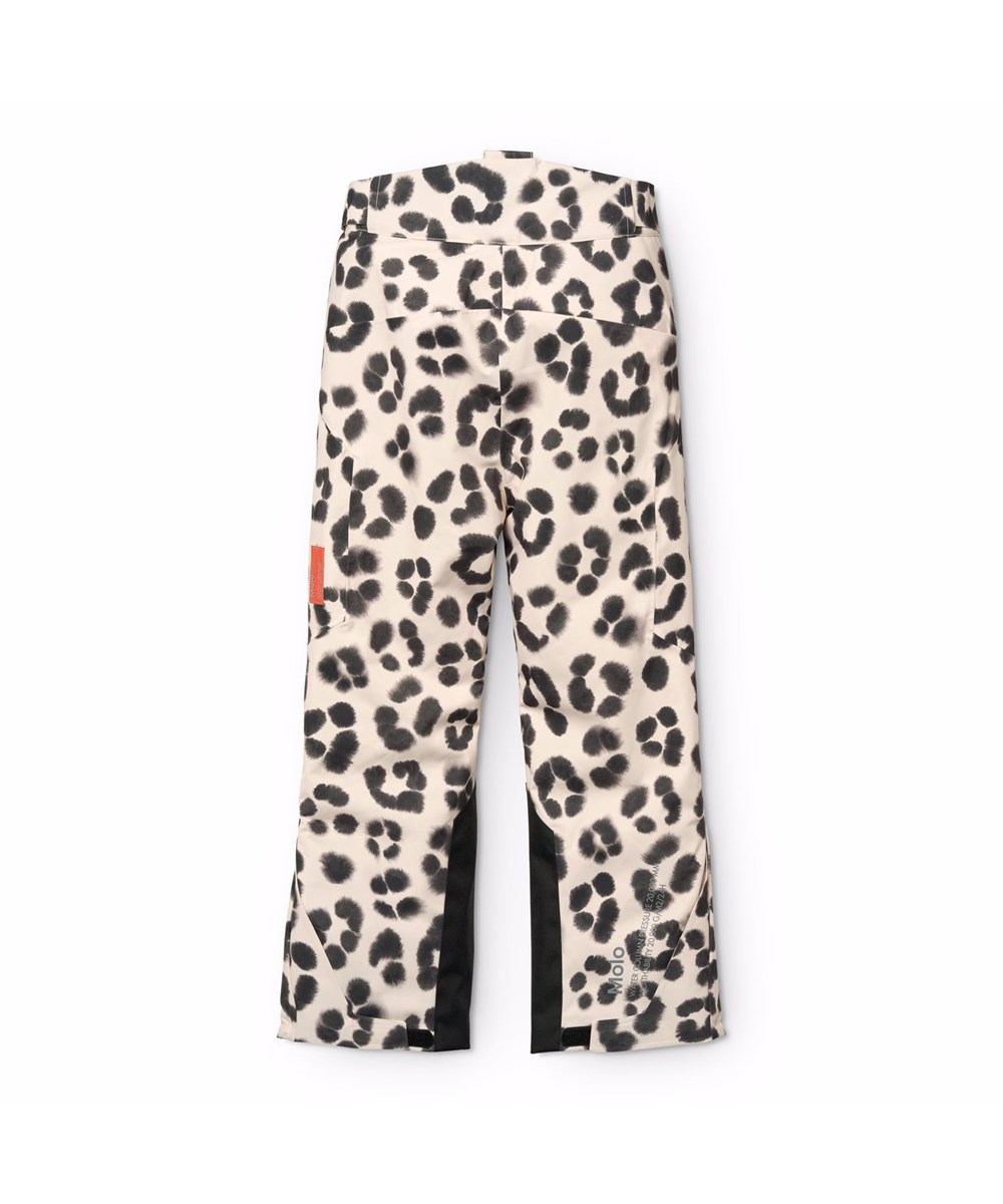 Jump Pro - Snow Leo - Wind- und wasserdichte Skihose für Kinder mit einem einzigartigen Leopardenmuster aus recyceltem Polyester und gefüttert mit 3M™ Thinsulate™.
