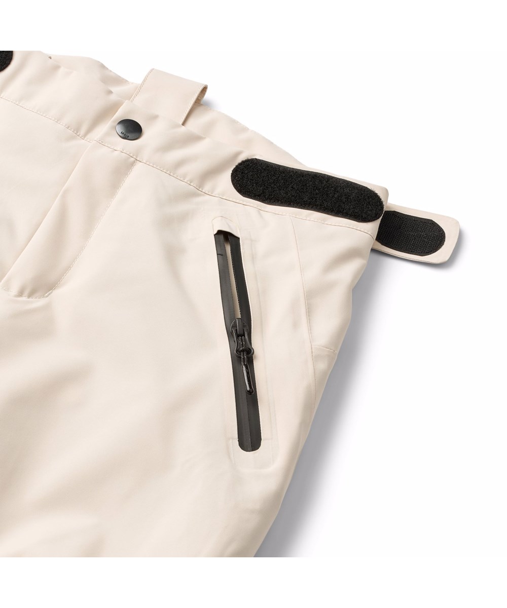 Jump Pro - Vanilla - Off-White Skihose für Kinder aus recyceltem Polyester, wind- und wasserdicht, gefüttert mit 3M™ Thinsulate™.