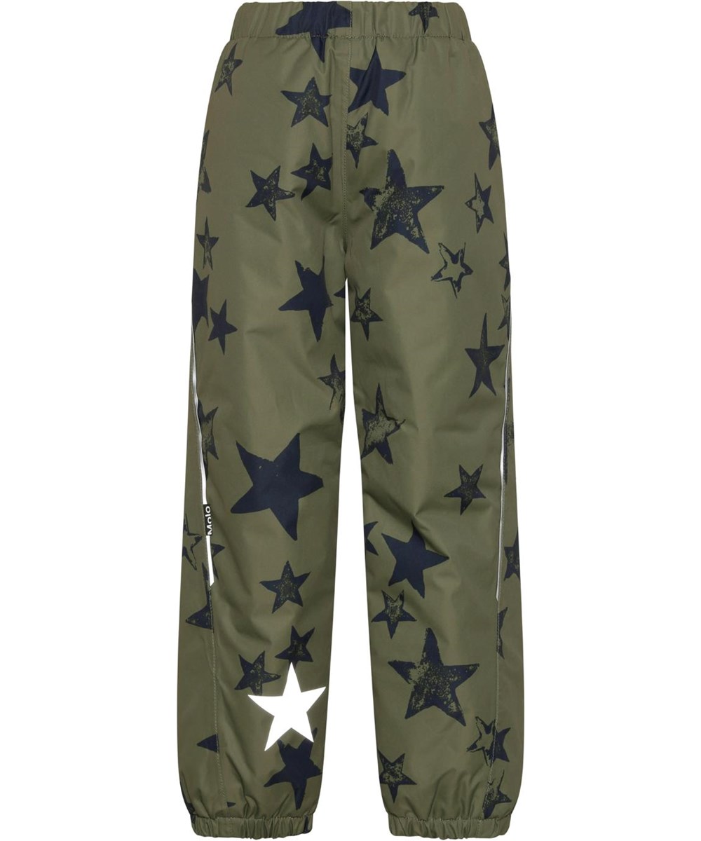 Paxton - Carbon Star - Grüne Überziehhose mit Sternedruck