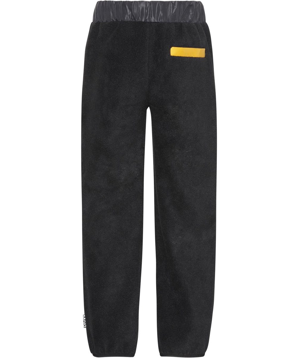 Ubaldo - Black - Schwarze Fleecehose