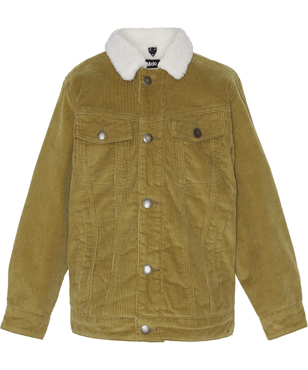 Hen - Fern - Braune Samtjacke mit Teddyfutter