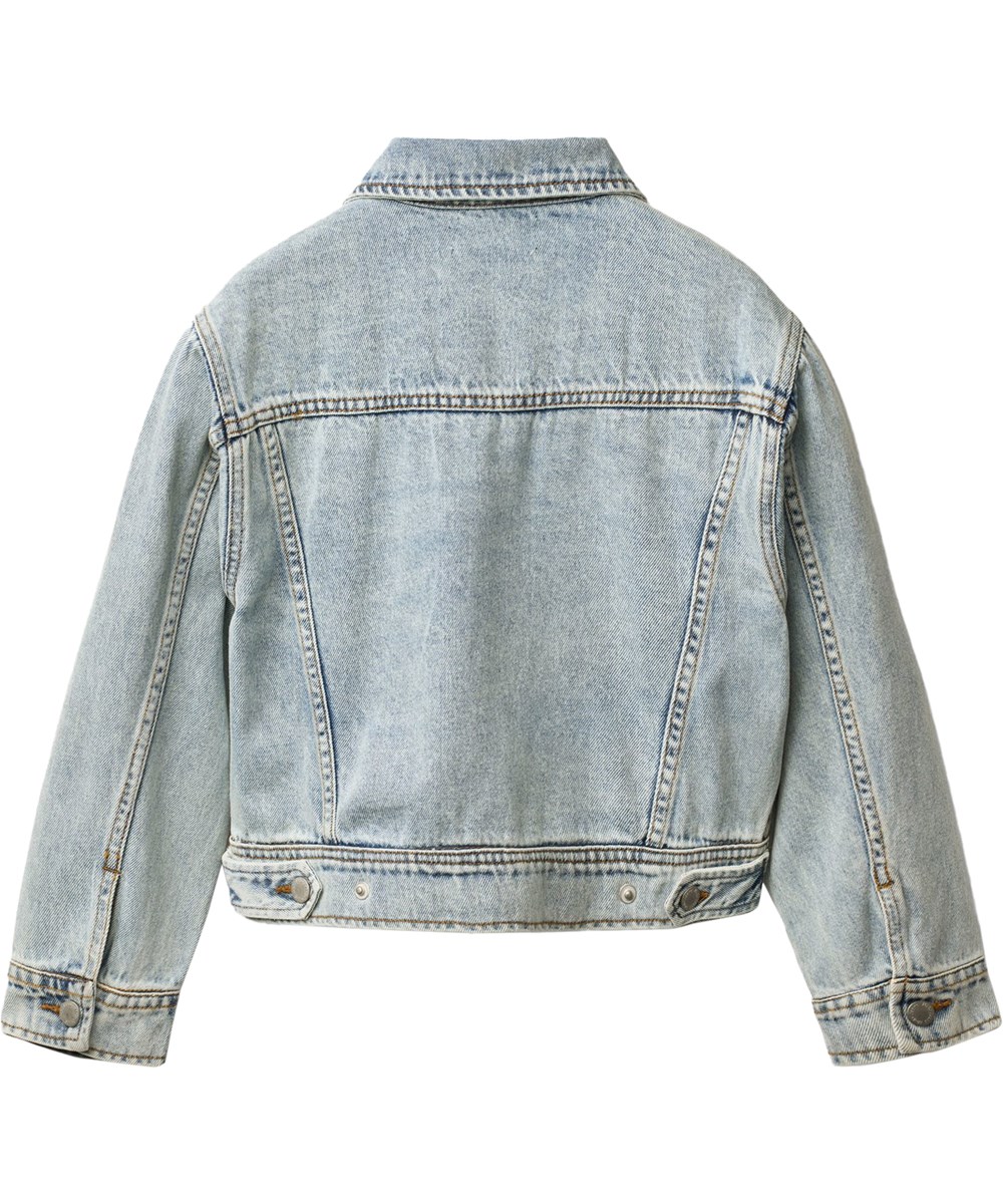 Hipolito - Washed Down - Blaue Jeansjacke für Kinder aus Baumwolle in lockerer Passform.